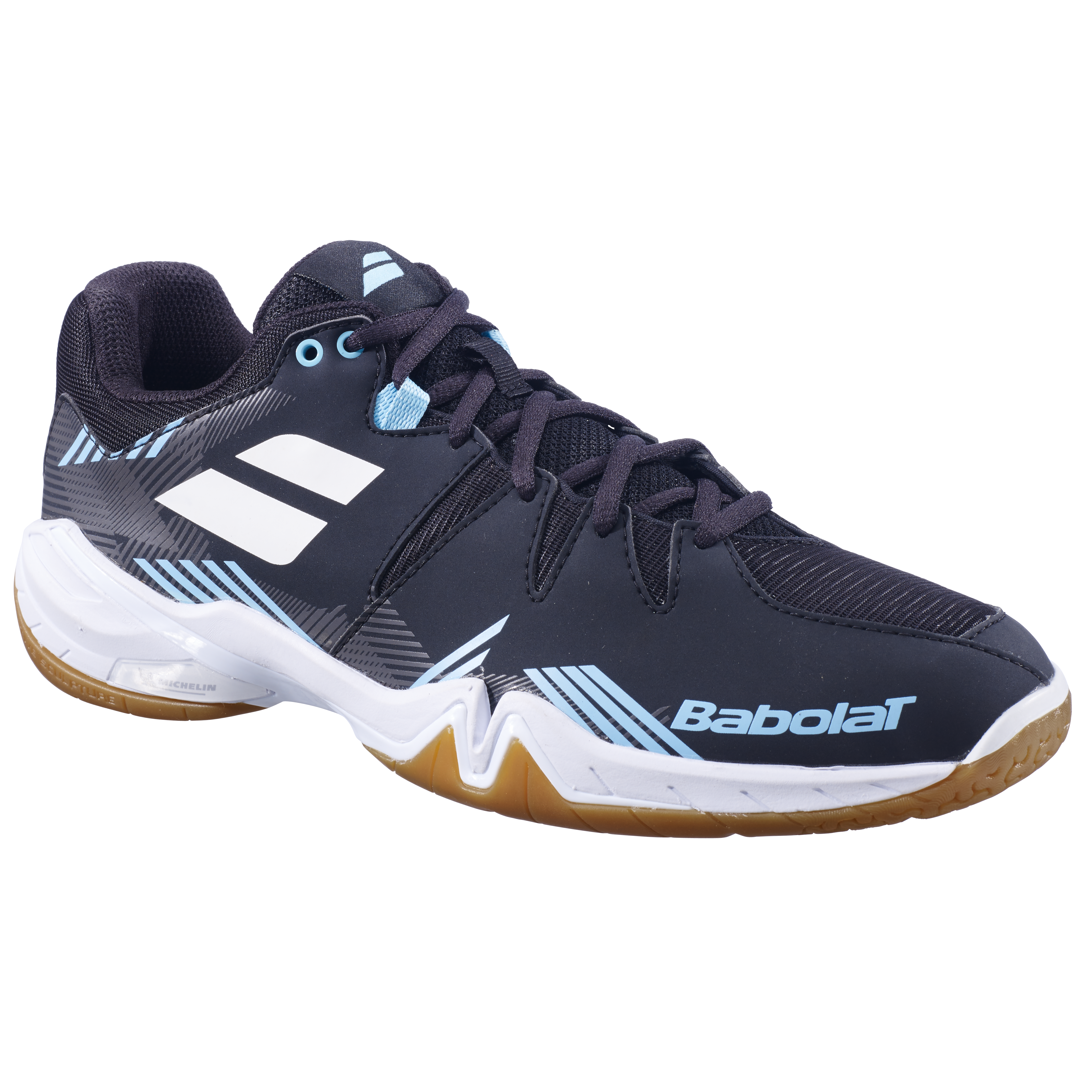 Babolat Mens Shadow Spirit Badminton Shoes (2023) - Black/Light Blue