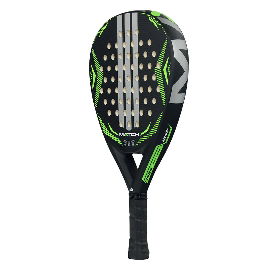 Adidias MATCH Padel Racket 2026 - Black/Green