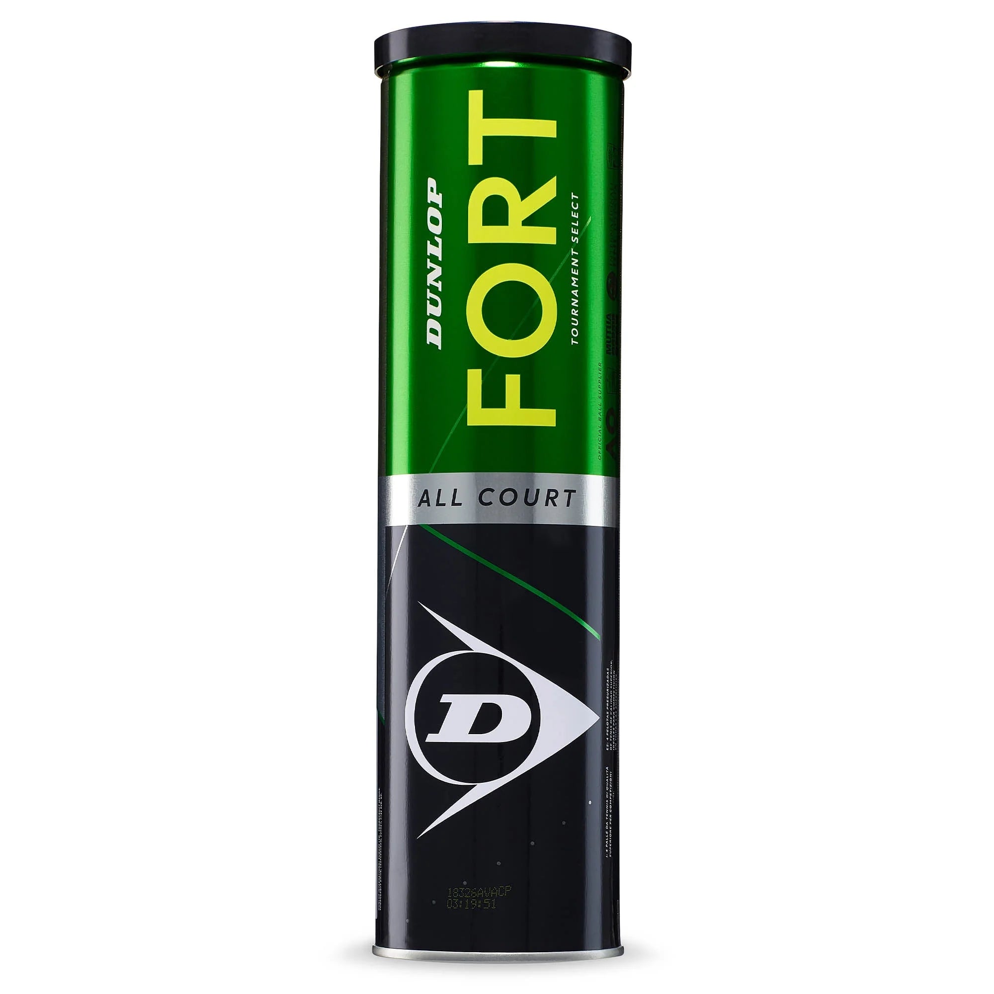 Dunlop Fort All-Court Tennis Balls (4 Ball Tin)