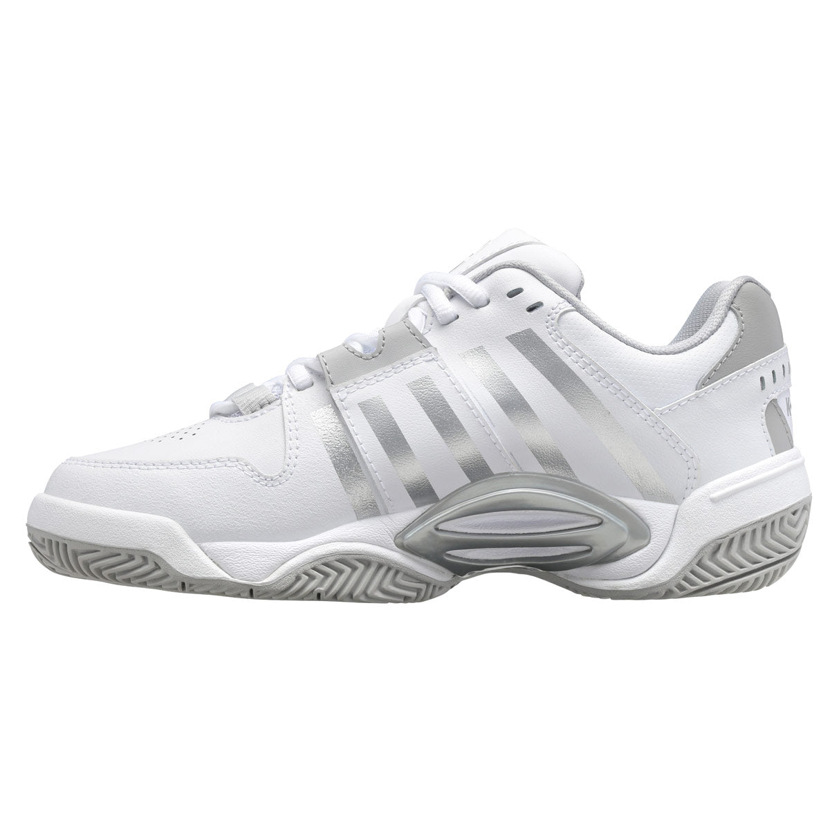 K - Swiss Accomplish IV Womens Tennis Shoes (White/Vapour Blue/Silver) - Smash Racket Pro