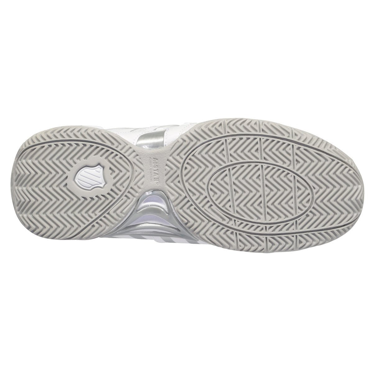 K - Swiss Accomplish IV Womens Tennis Shoes (White/Vapour Blue/Silver) - Smash Racket Pro