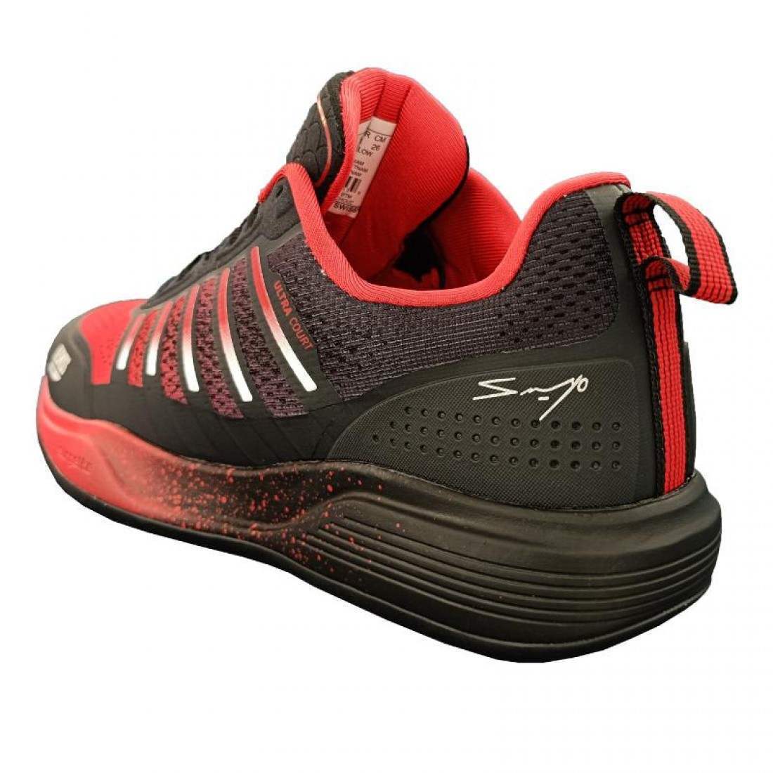 K-Swiss Sanyo Ultra Court Men’s Padel Shoes - Black/Anthracite/Red