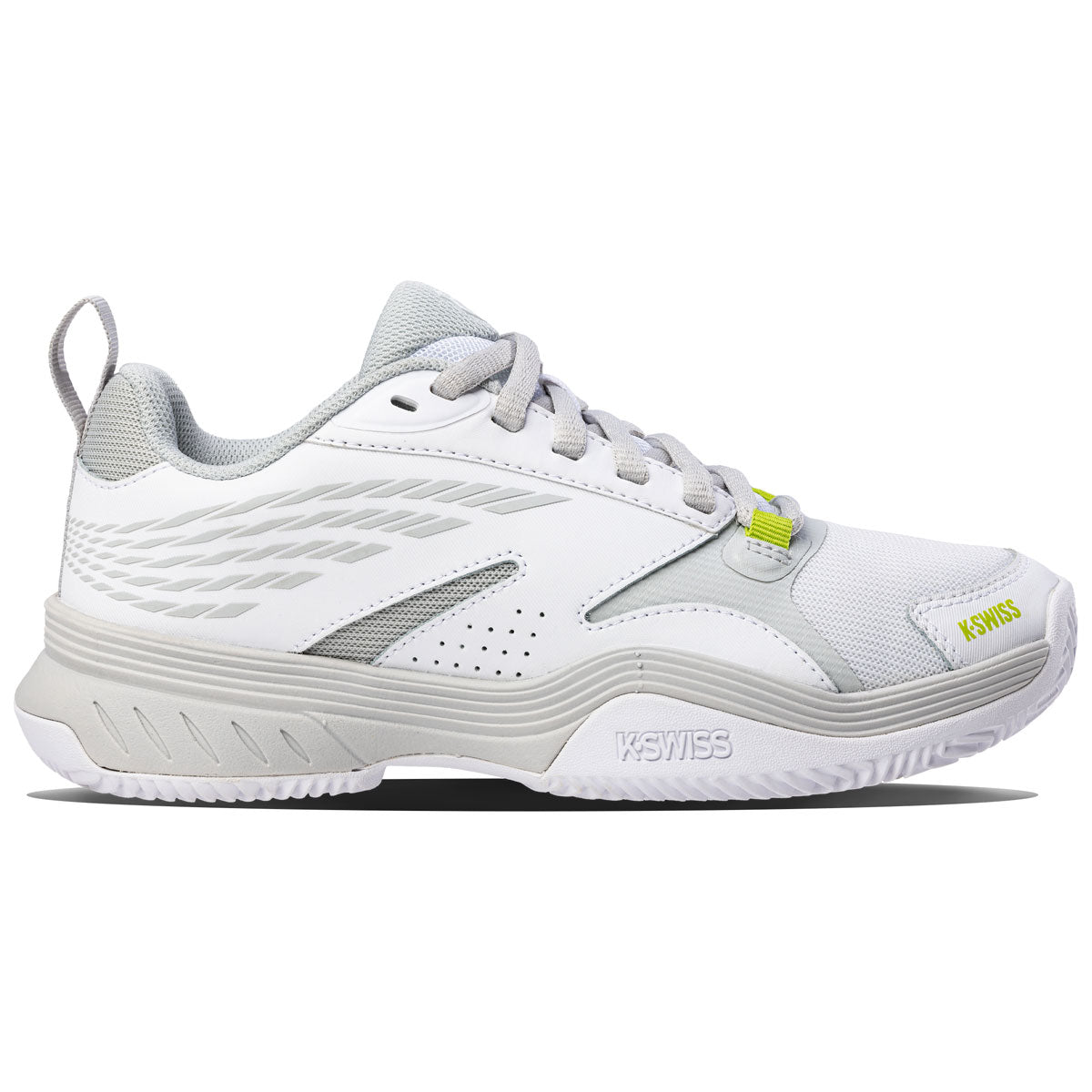 K-Swiss Speedex HB Womens Tennis Shoes (White/Gray Violet/Lime Green)