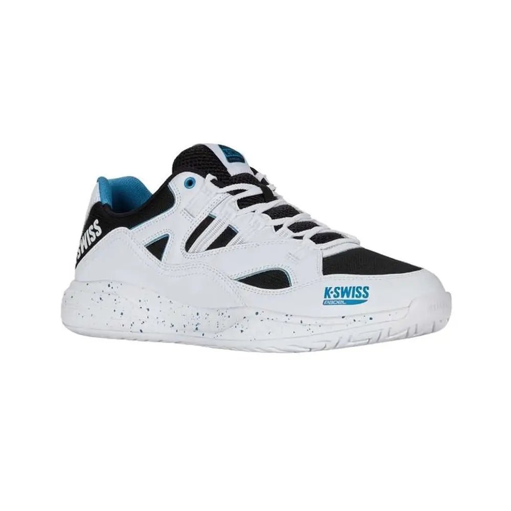 K-Swiss Tura Team Men Padel Shoes - White/Black/Blue Moon
