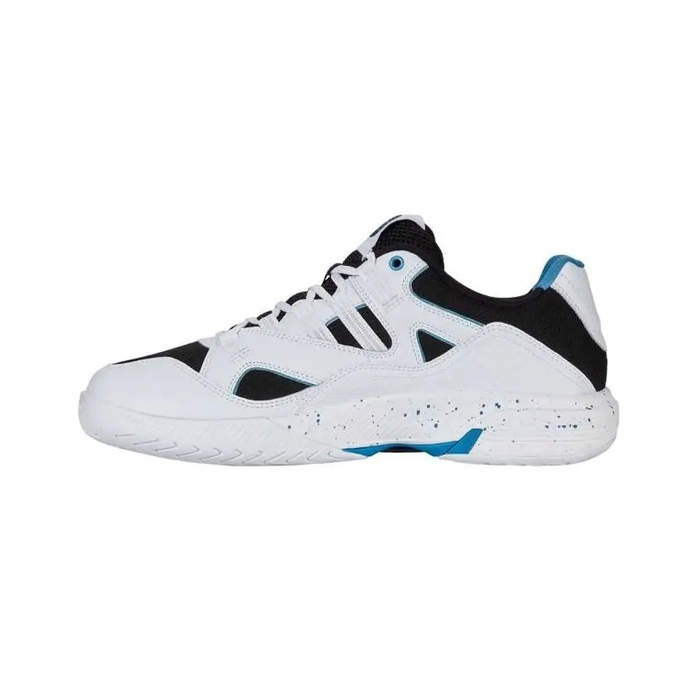 K-Swiss Tura Team Men Padel Shoes - White/Black/Blue Moon