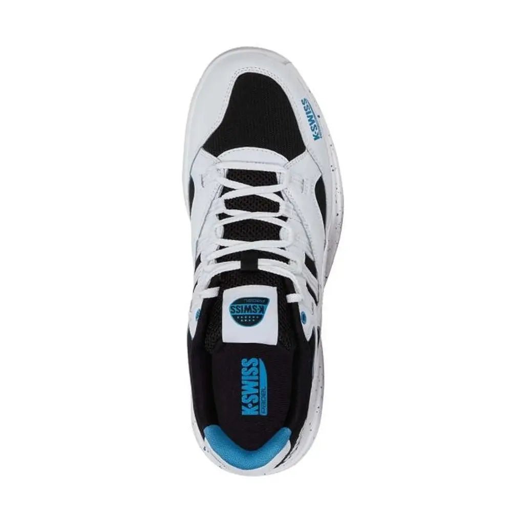 K-Swiss Tura Team Men Padel Shoes - White/Black/Blue Moon
