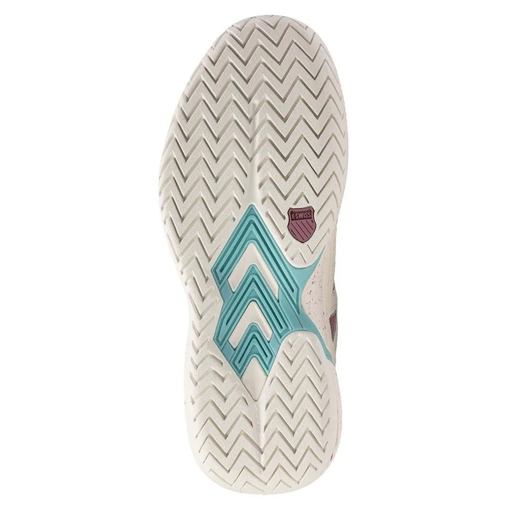 K-Swiss Tura Team Women Padel Shoes - White/Lilas/Pastel
