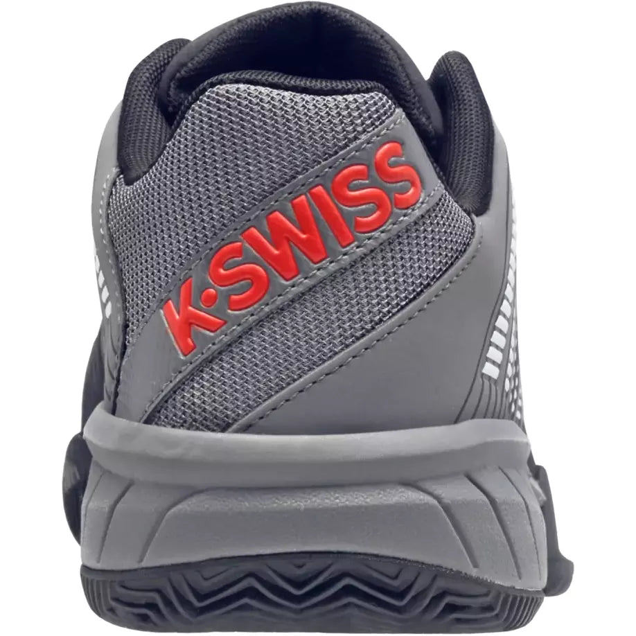 K-Swiss Men Express Light 2 HB Tennis Shoe -Black/Grey/Spicy Orange