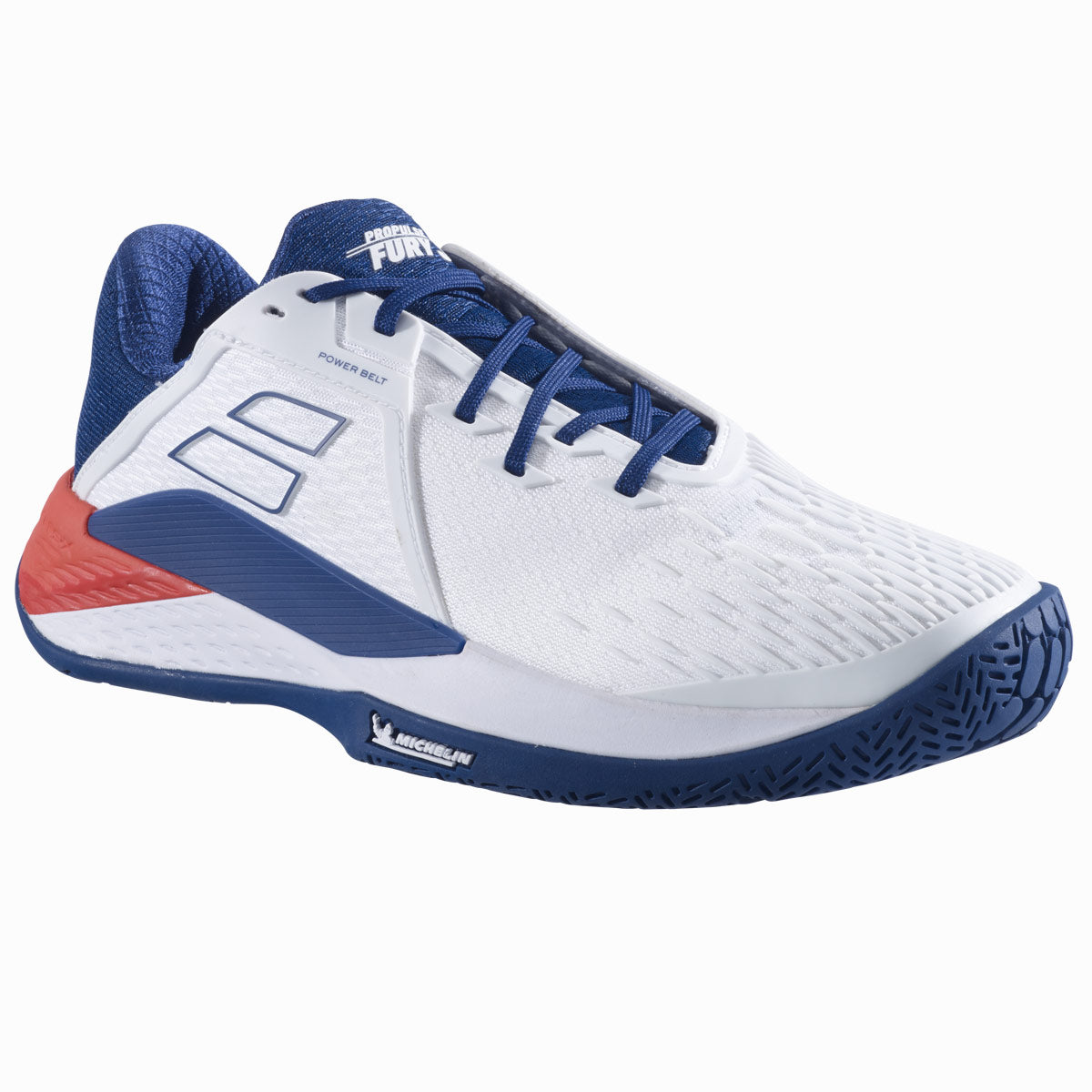 Babolat Propulse Fury 3 All Court Men Tennis Shoe White Estate Blue