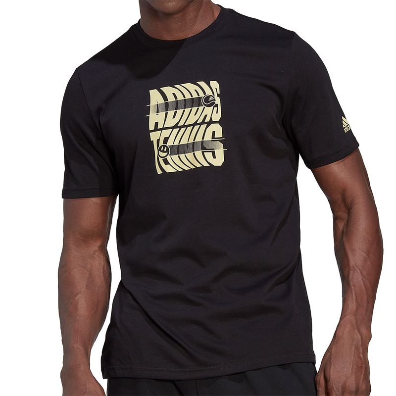 Adidas Tennis Wimbledon Tee Shirt Men - Black