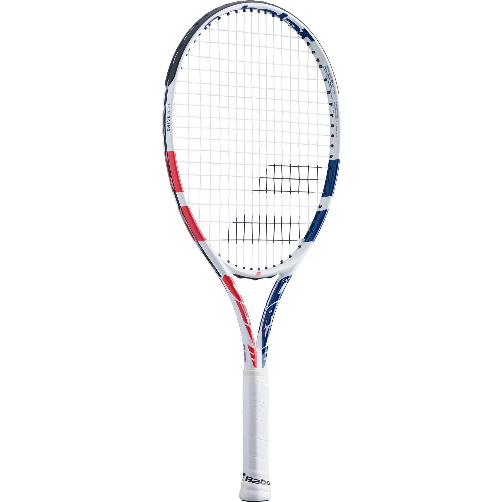 Babolat Drive 24 Inch Girls Tennis Racket - White/Coral
