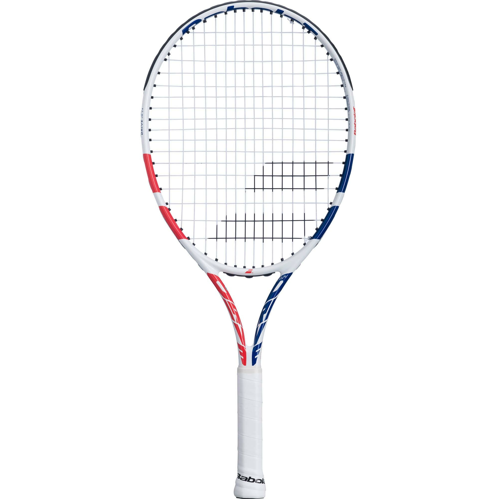 Babolat Drive 24 Inch Girls Tennis Racket - White/Coral