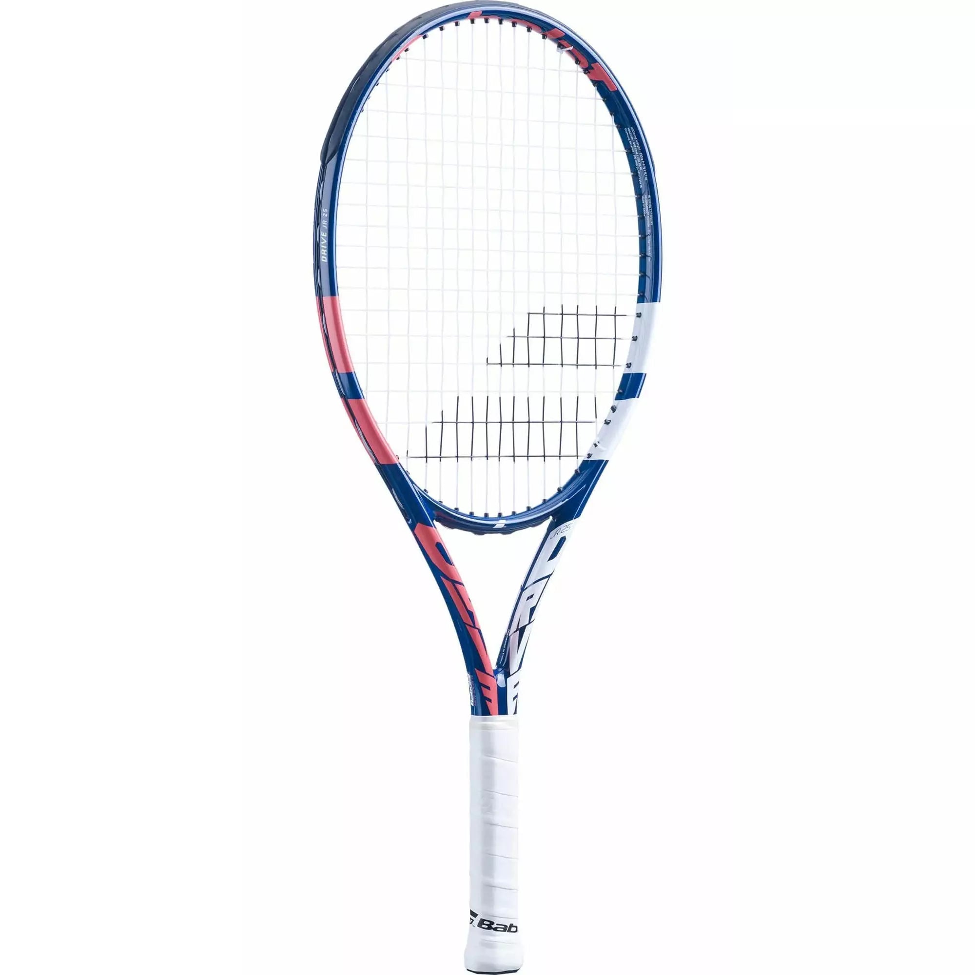 Babolat Drive 25 Inch Girls Junior Tennis Racket - Coral/Blue