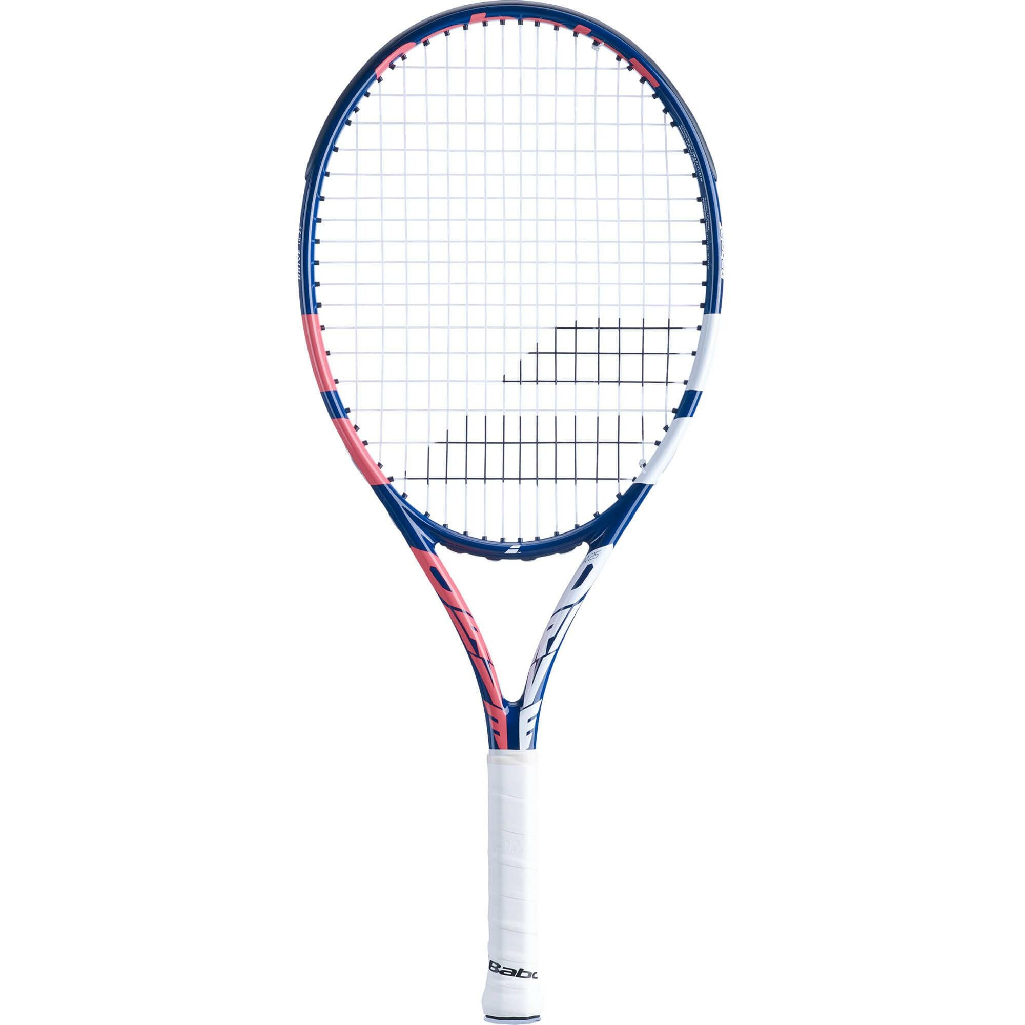 Babolat Drive 25 Inch Girls Tennis Racket - Coral/Blue