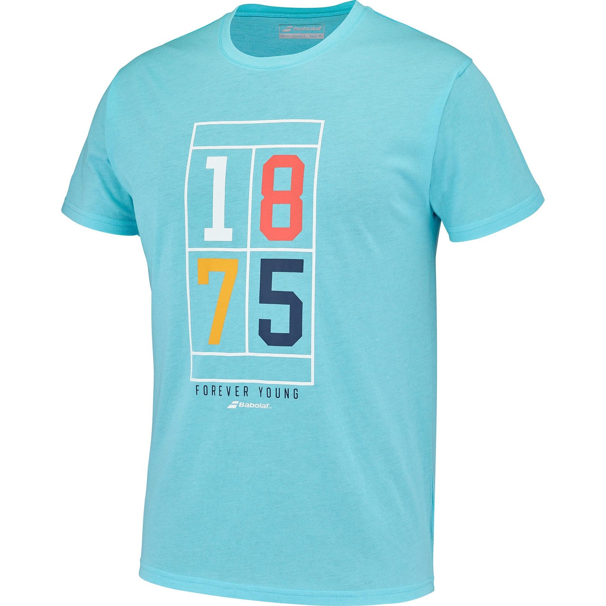 Babolat Exercise Vintage Tee Men Shirt - Angel Blue /Heather