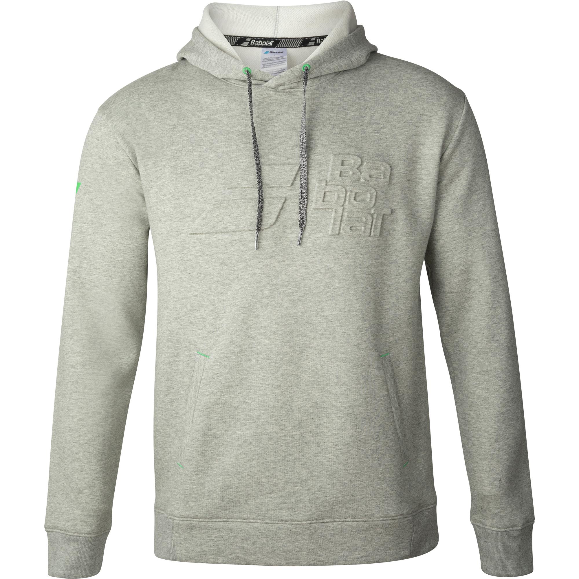 Babolat Men's Exercise Hood Sweat - High Rise Heather