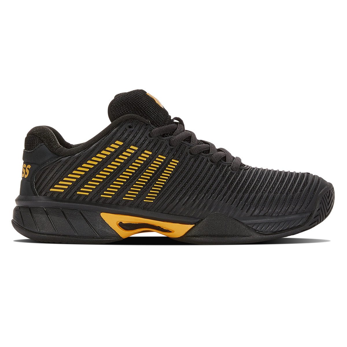 K-Swiss Hypercourt Express 2 Junior Tennis Shoes - Moonless Night-Amber Yellow