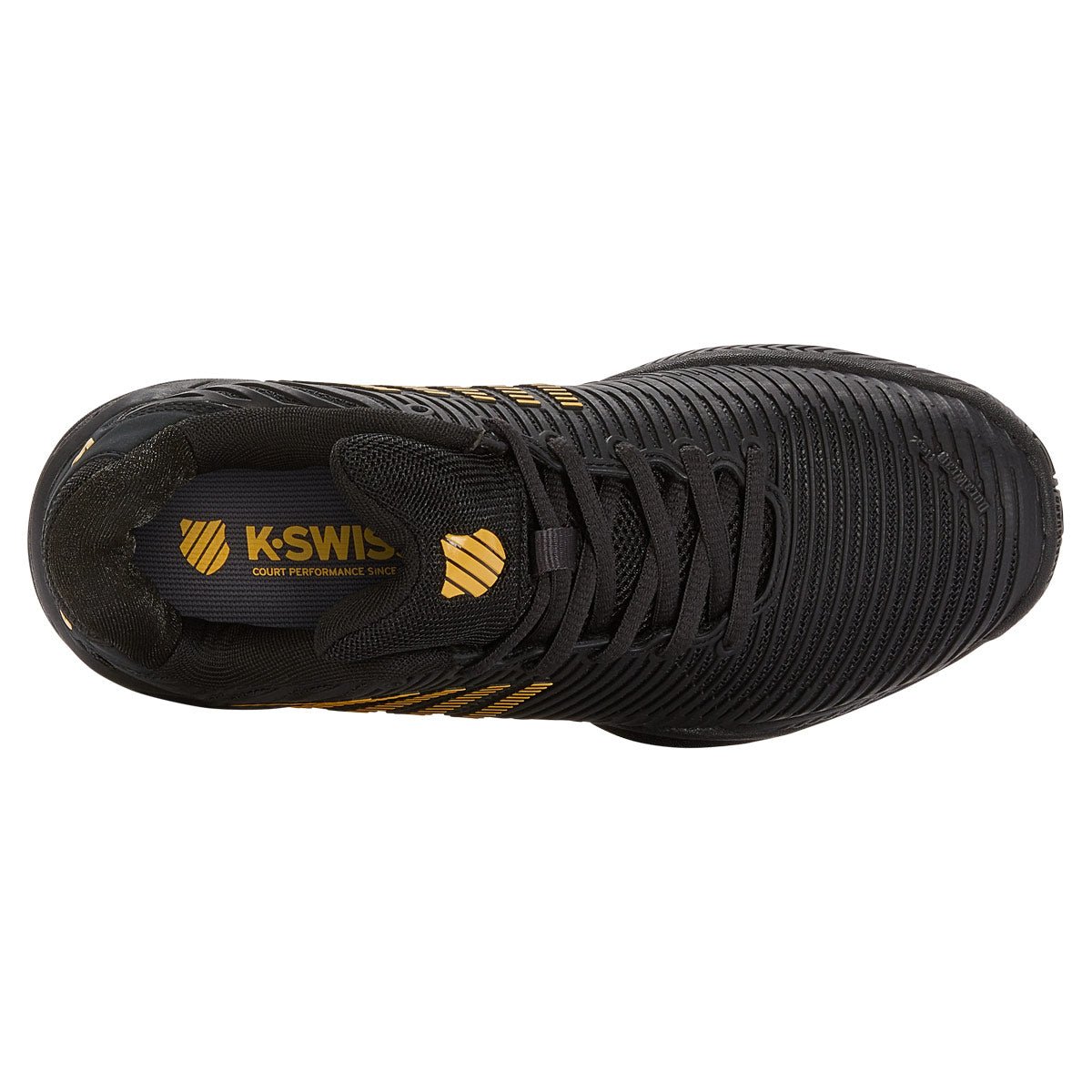 K-Swiss Hypercourt Express 2 Junior Tennis Shoes - Moonless Night/Amber Yellow