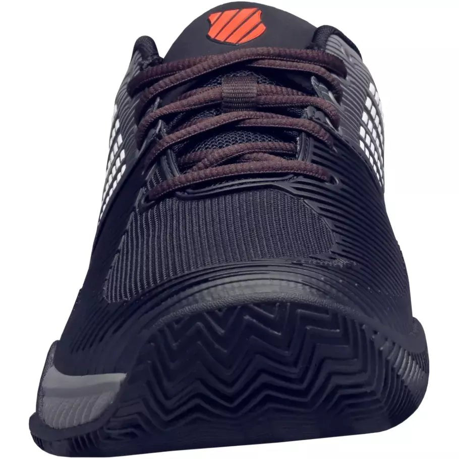 K-Swiss Men Express Light 2 HB Tennis Shoe -Black/Grey/Spicy Orange
