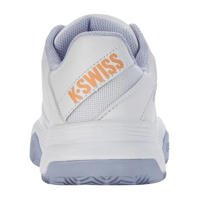 K-Swiss Womens Court Express HB Tennis Shoes - White/Heather/Peach Fuzz