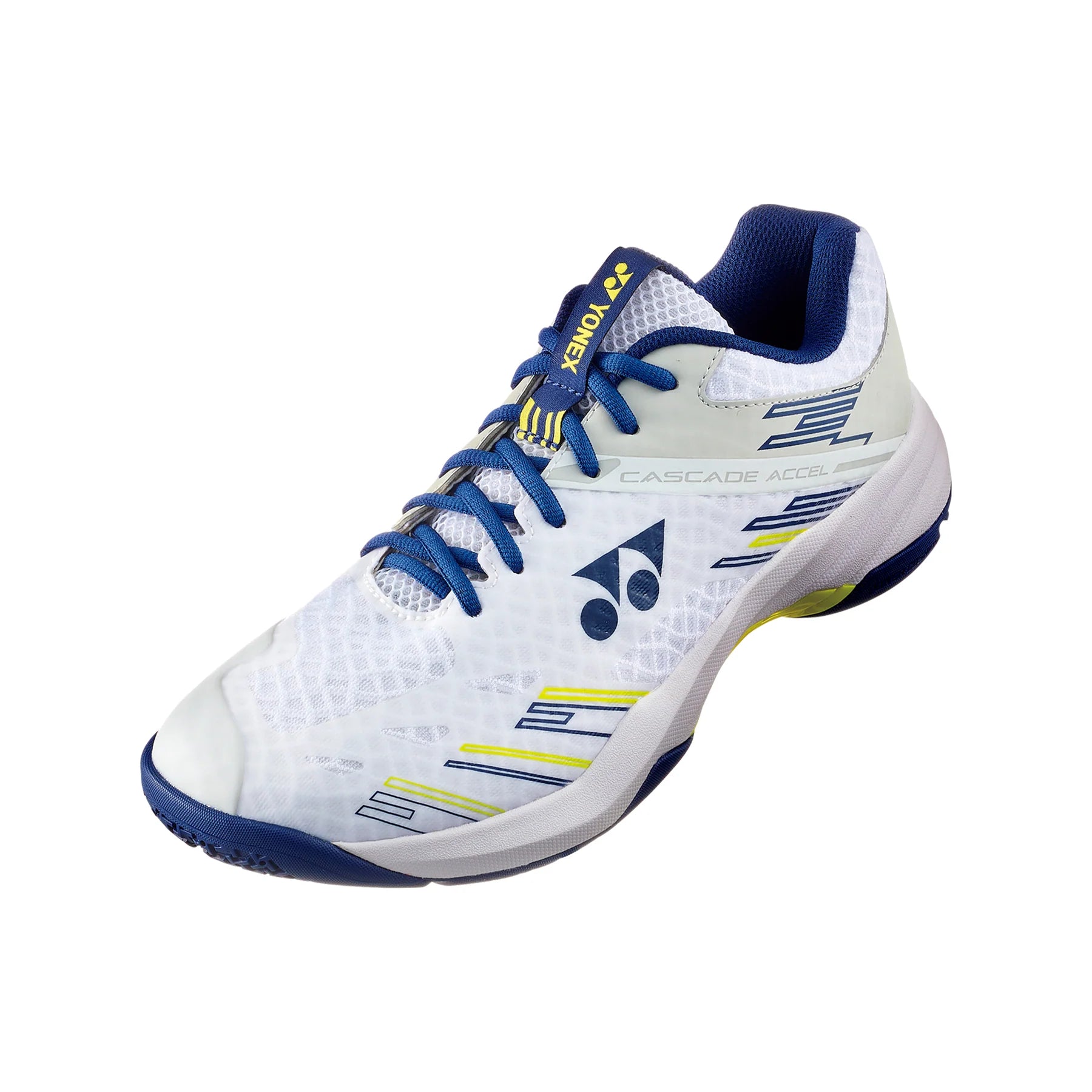 Yonex Unisex Badminton Shoes | Cascade Accel Wide | Black/Ice Blue