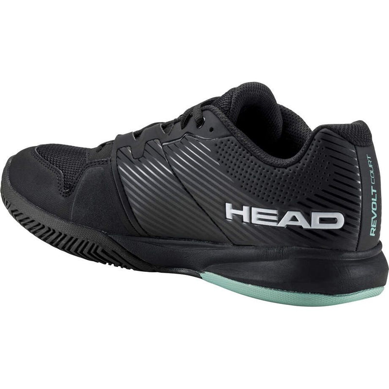 Head Mens Revolt Court Tennis Shoes - Black/Teal