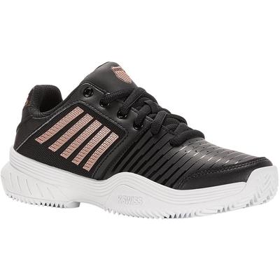 K-Swiss Womens Court Express HB Tennis Shoes - Black/Rose Gold