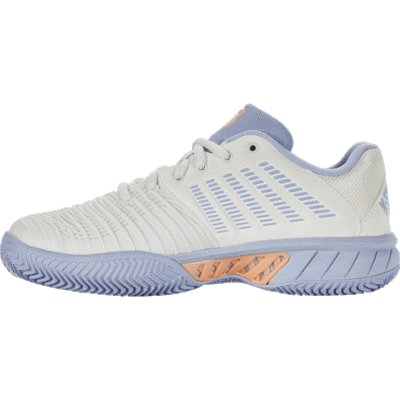 K-Swiss Womens Express Light 3 HB Tennis Shoes - Star White/Heather/Peach Fuzz