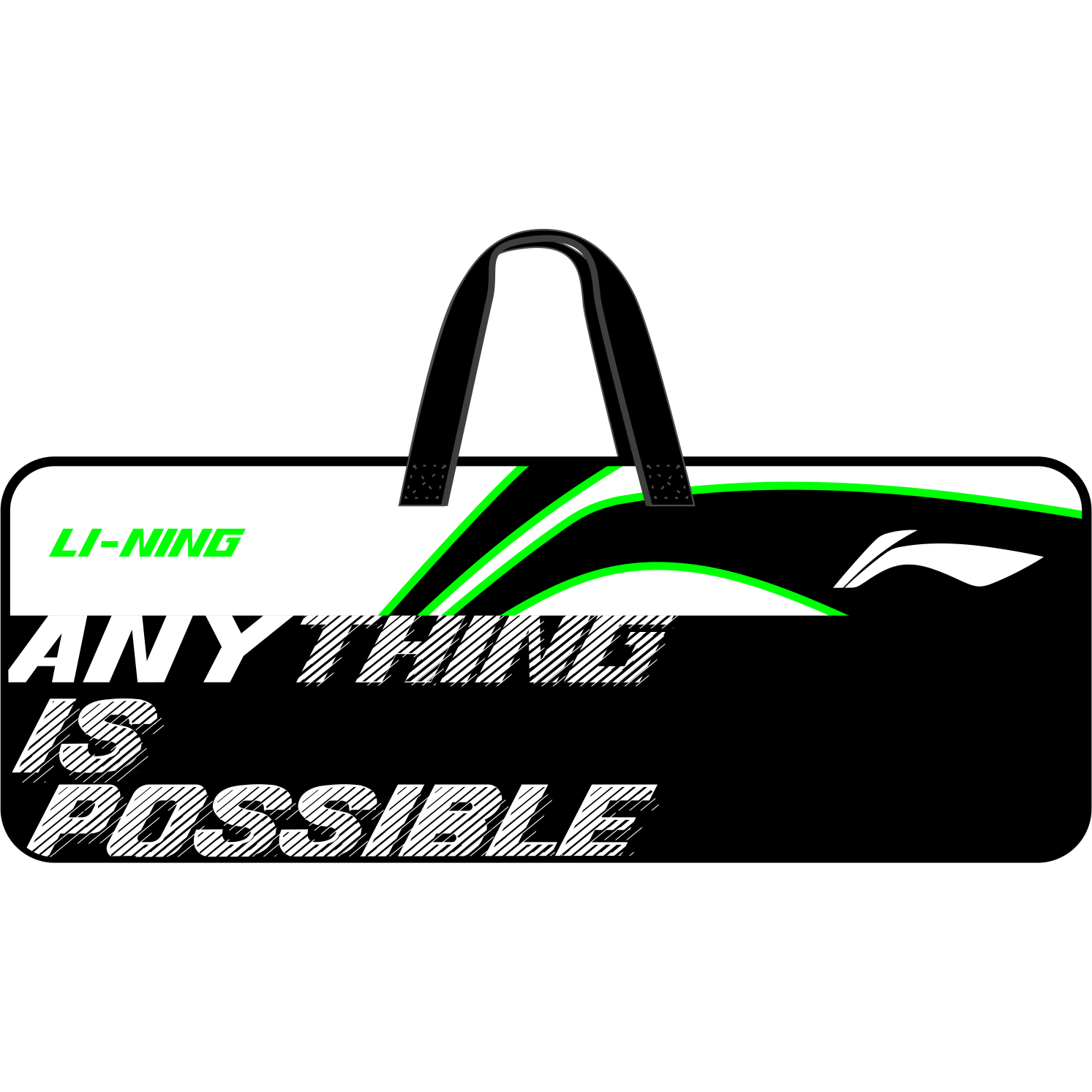 Li-Ning International Player Badminton Bag ABJS0571  - Black