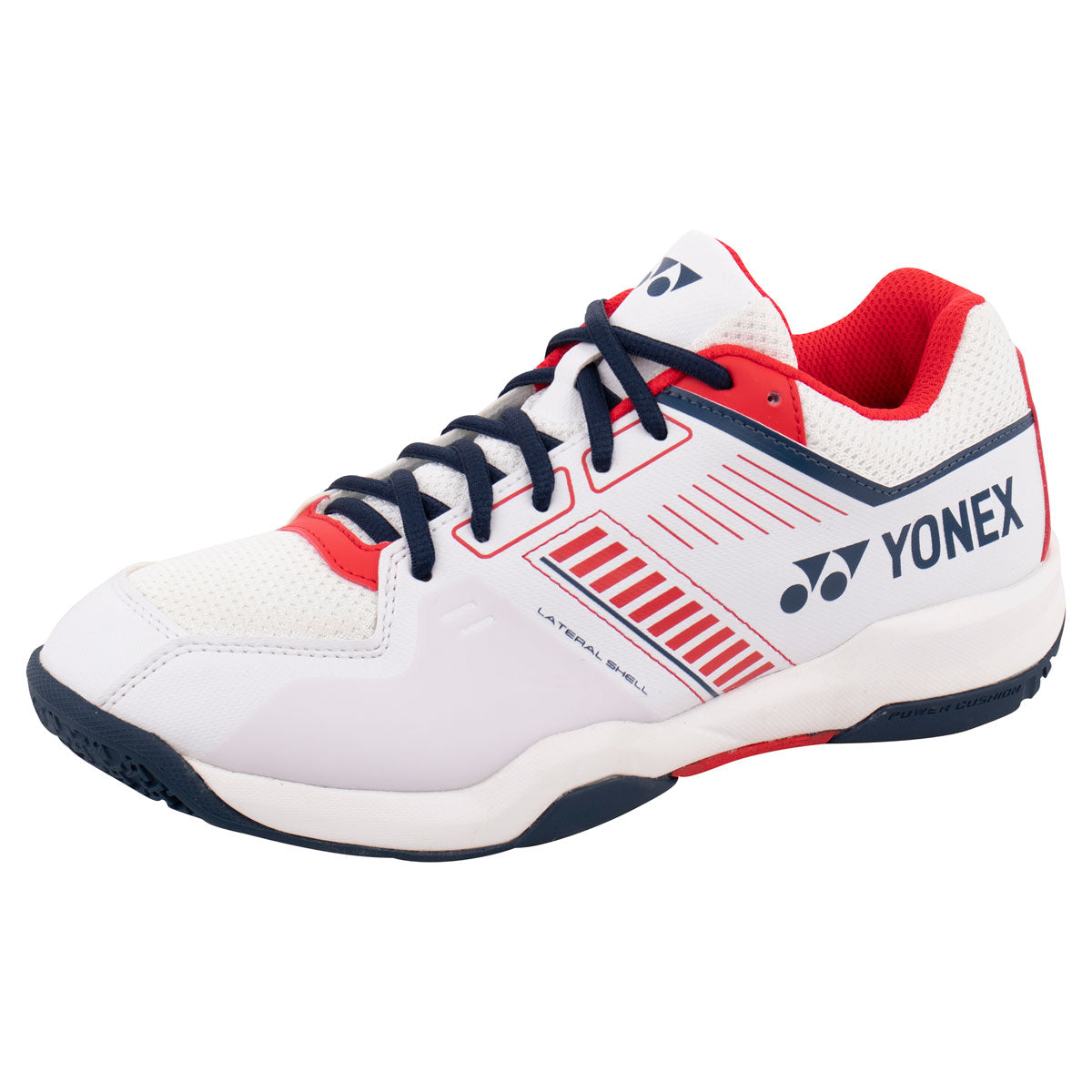 Yonex Strider Flow Wide Badminton Shoes - White/Red