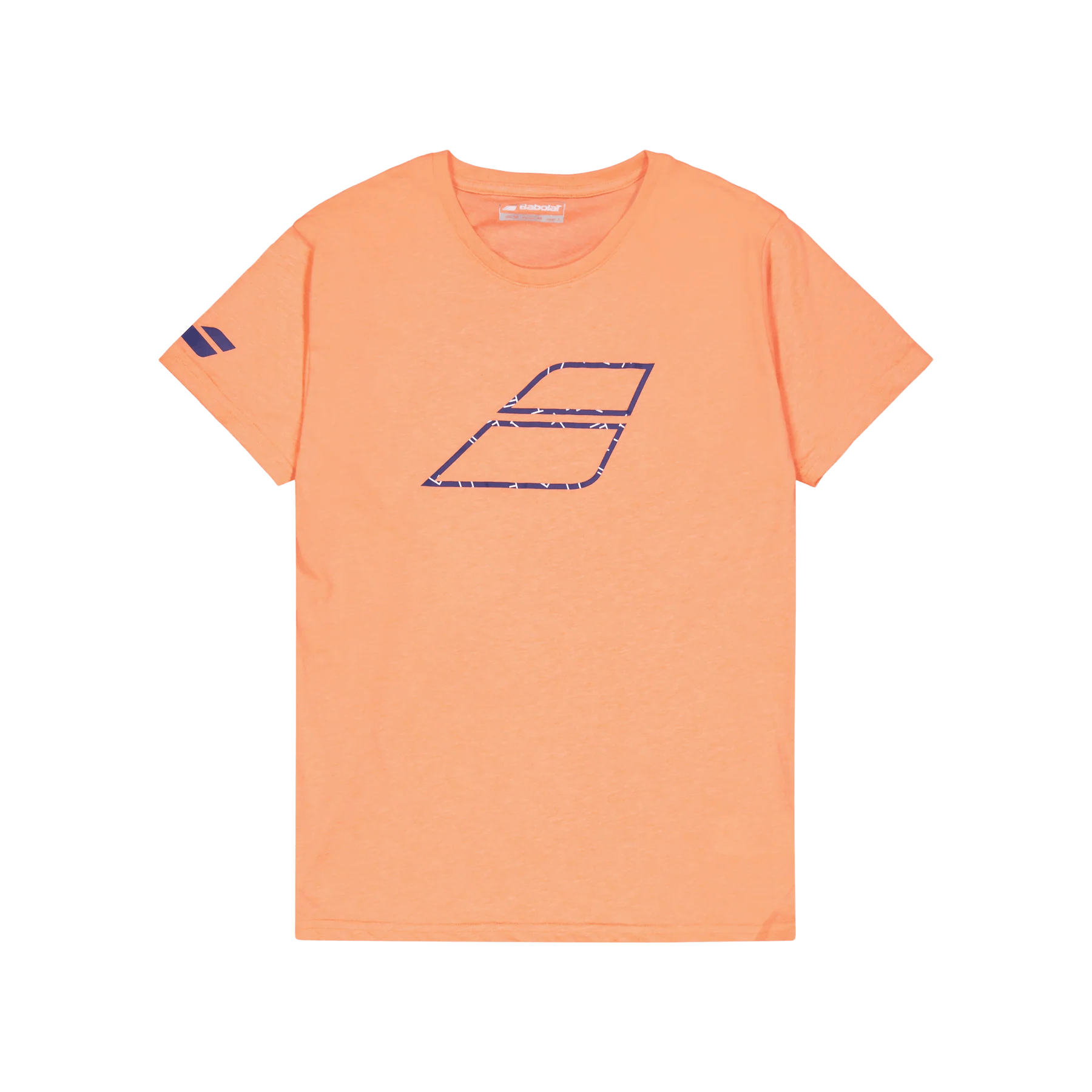 Babolat Exercise Big Flag Tee Men Shirt - Fluo Strike/Heather