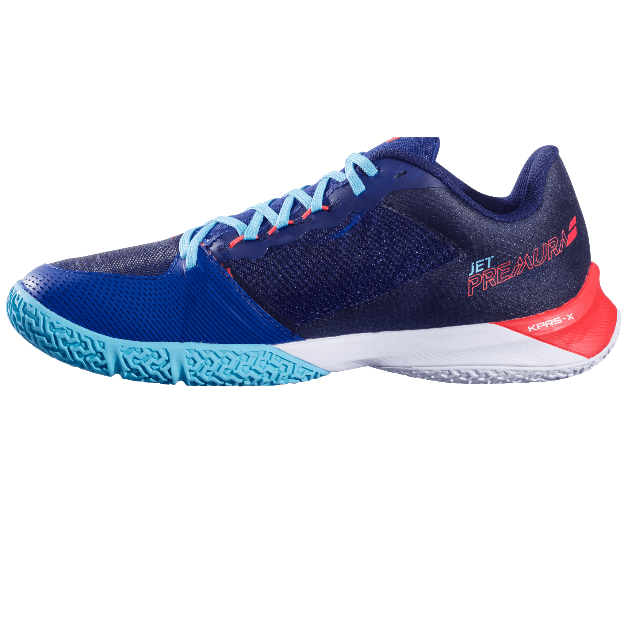 Babolat Jet Premura 2 Men Padel Shoes - Blue/Poppy Red