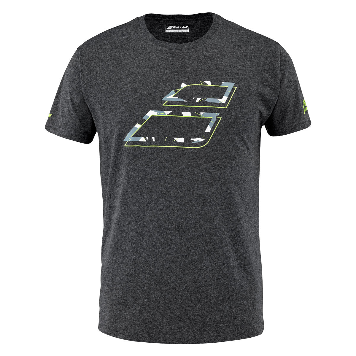 Babolat Mens Aero Cotton Tee - Black Heather