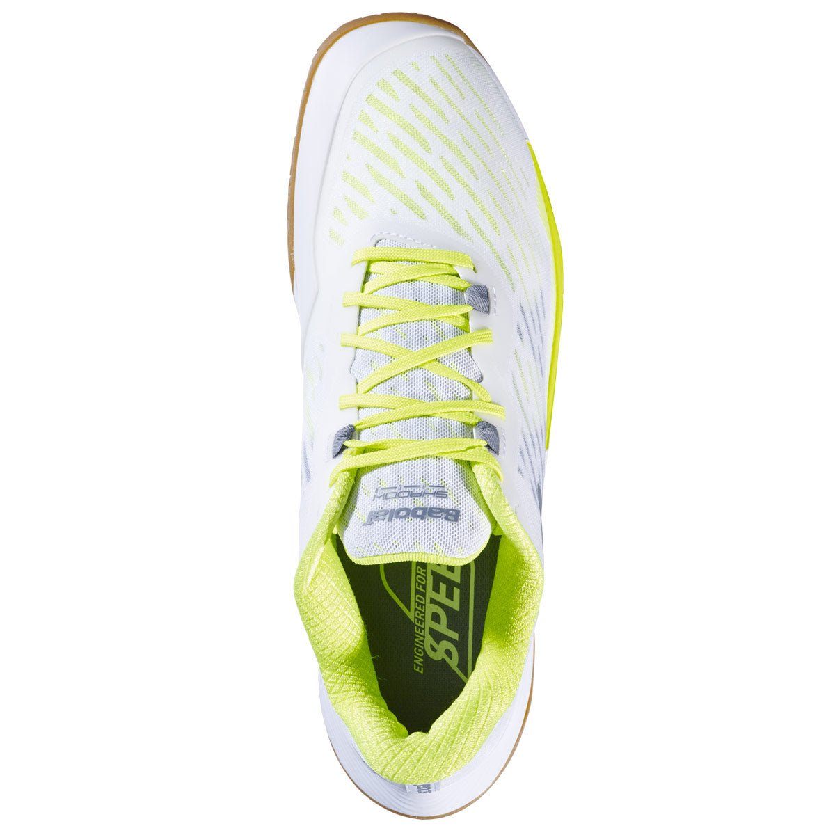 Babolat Mens Badminton Shoes Shadow Tour 5   - White/Lime