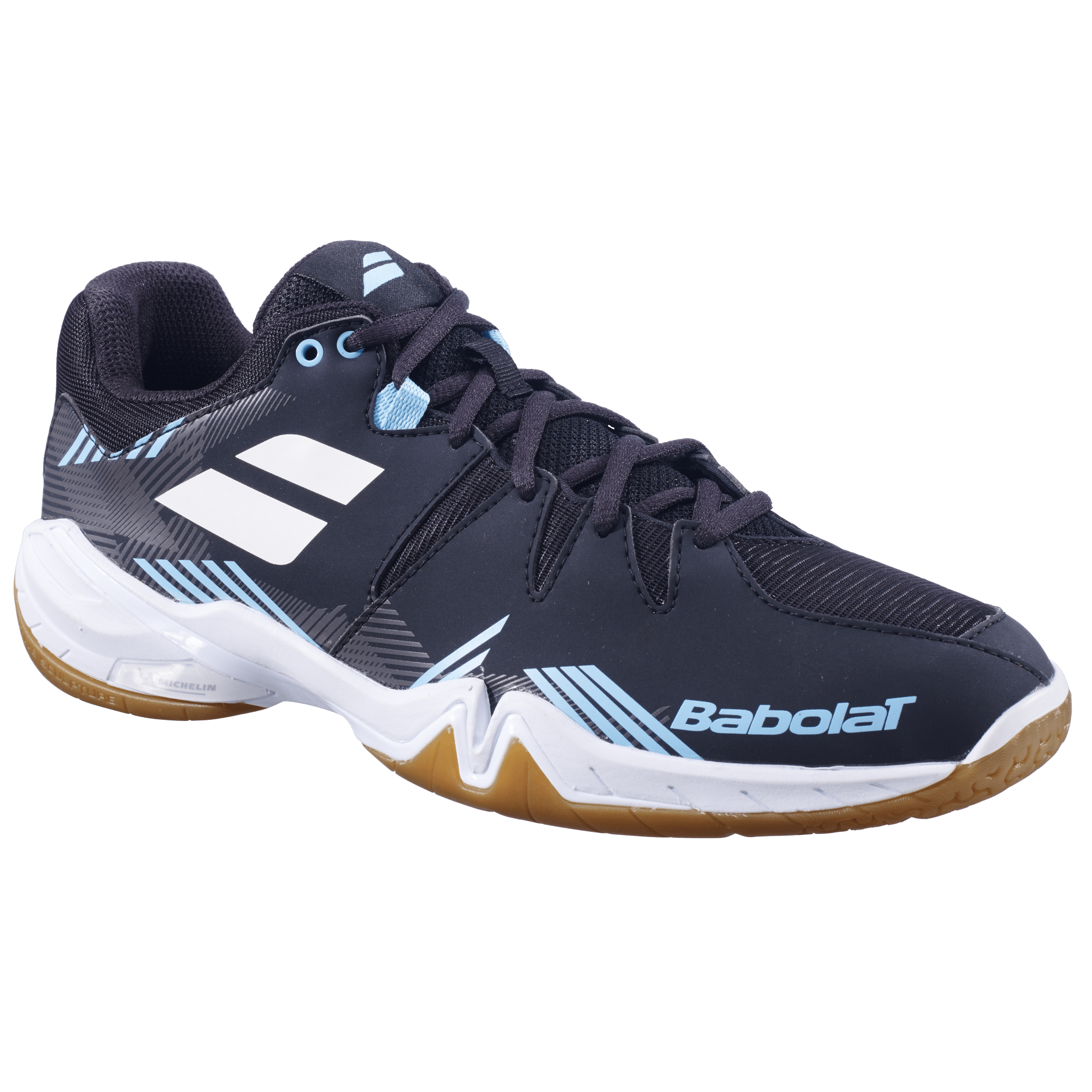 Babolat Mens Shadow Spirit Badminton Shoes (2023) - Black/Light Blue