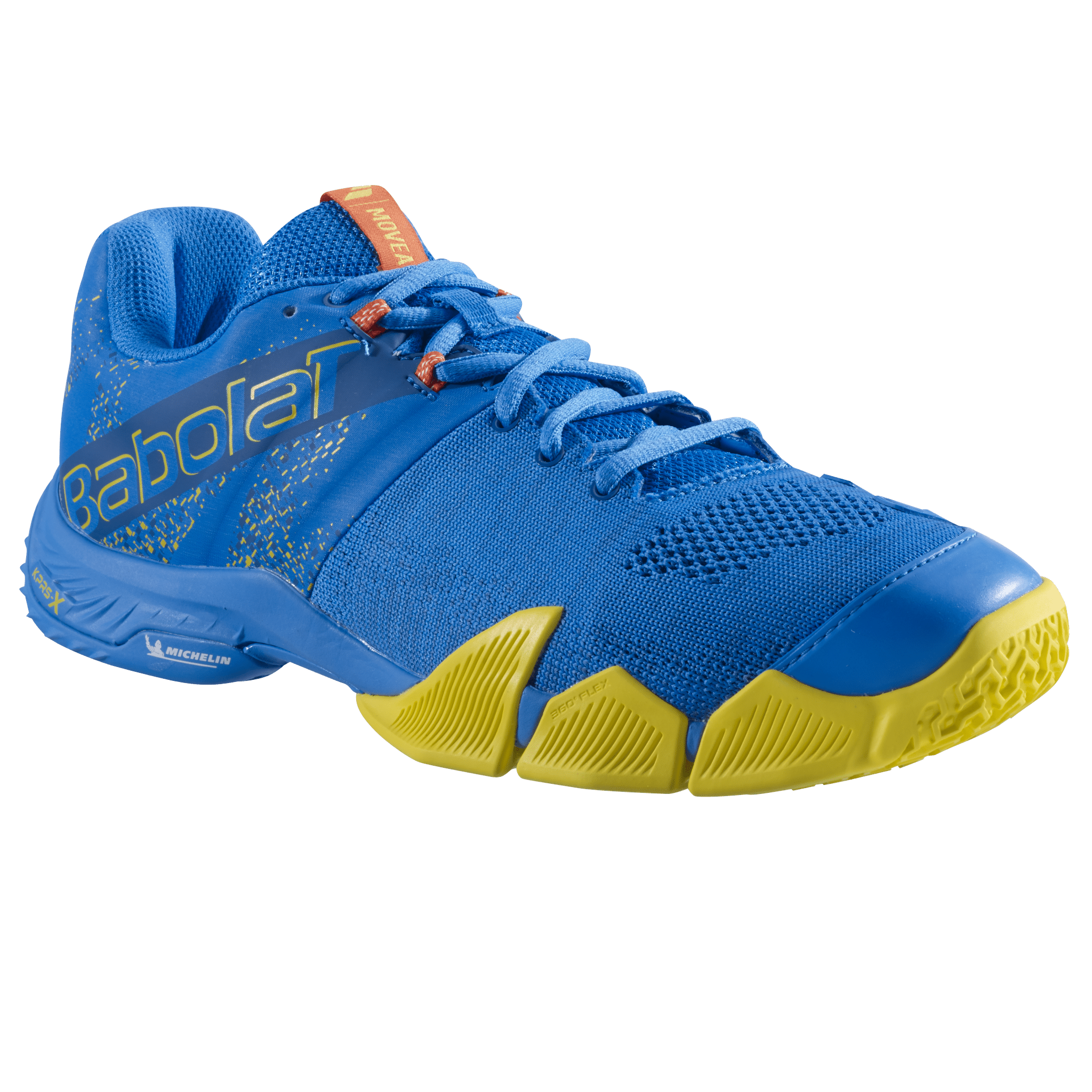 Babolat Movea Men Padel Shoes - FrenchBlue/Vibrant Yellow