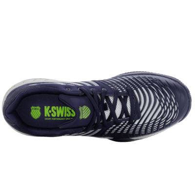 K-Swiss Mens Express Light 3 HB Tennis Shoes - Peacoat/Grey Violet/Limegreen