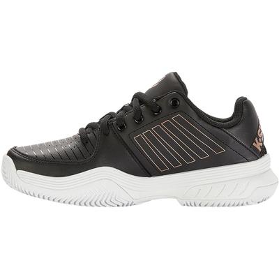 K-Swiss Womens Court Express HB Tennis Shoes - Black/Rose Gold