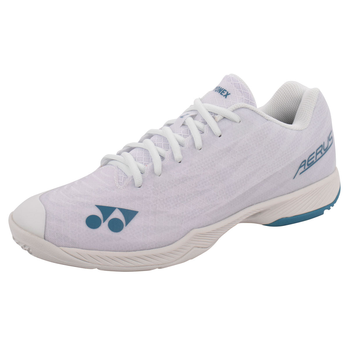 Yonex Mens Aerus Z2 Wide Badminton Shoes - White/Blue - Smash Racket Pro