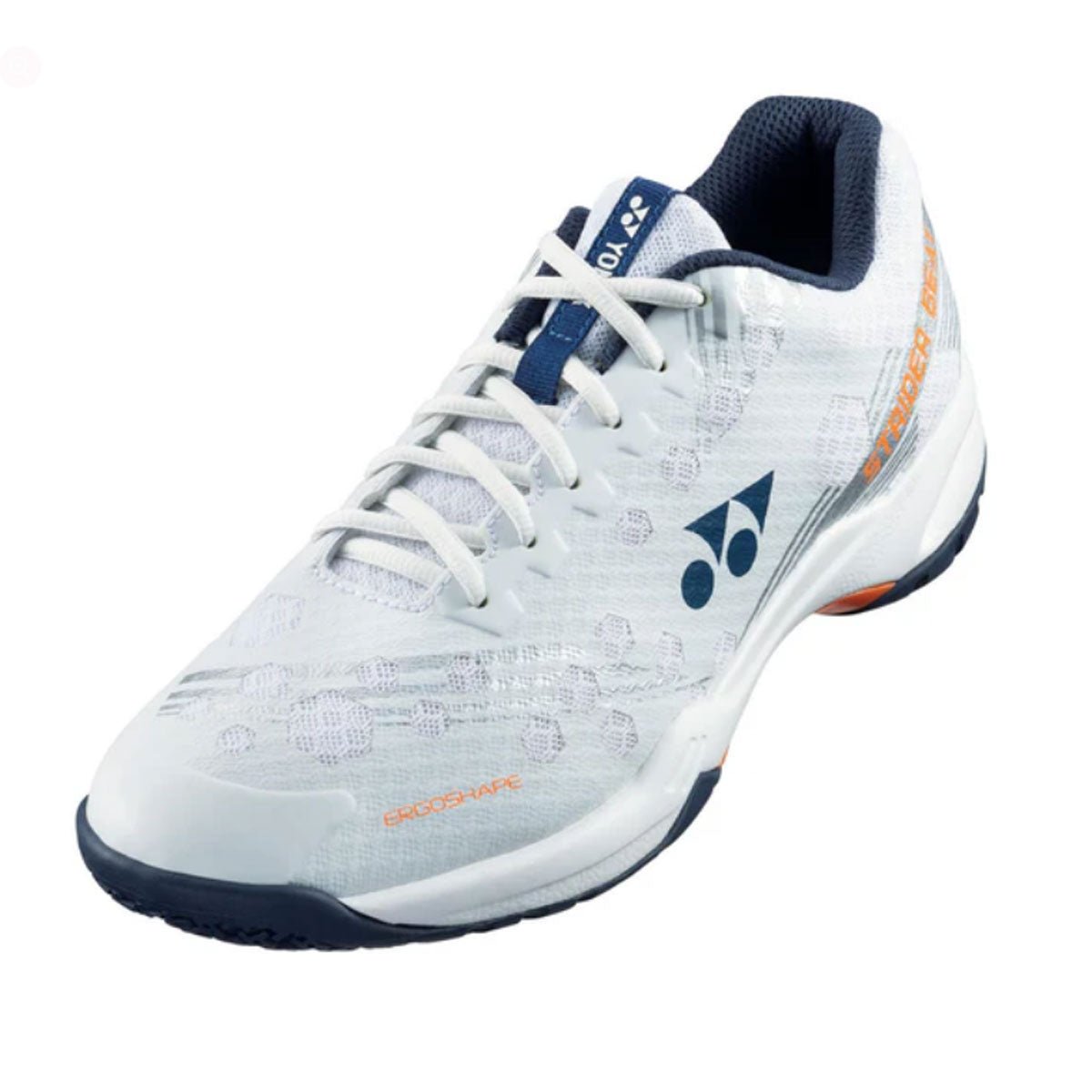 Yonex Strider Beat Wide Badminton Shoes - White/Orange