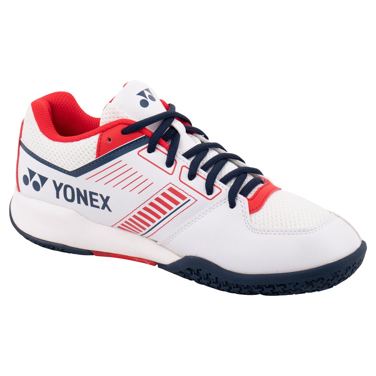 Yonex Strider Flow Wide Badminton Shoes - White/Red