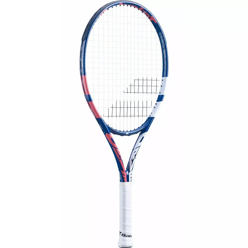 Babolat Drive 25 Inch Girls Tennis Racket - Coral/Blue