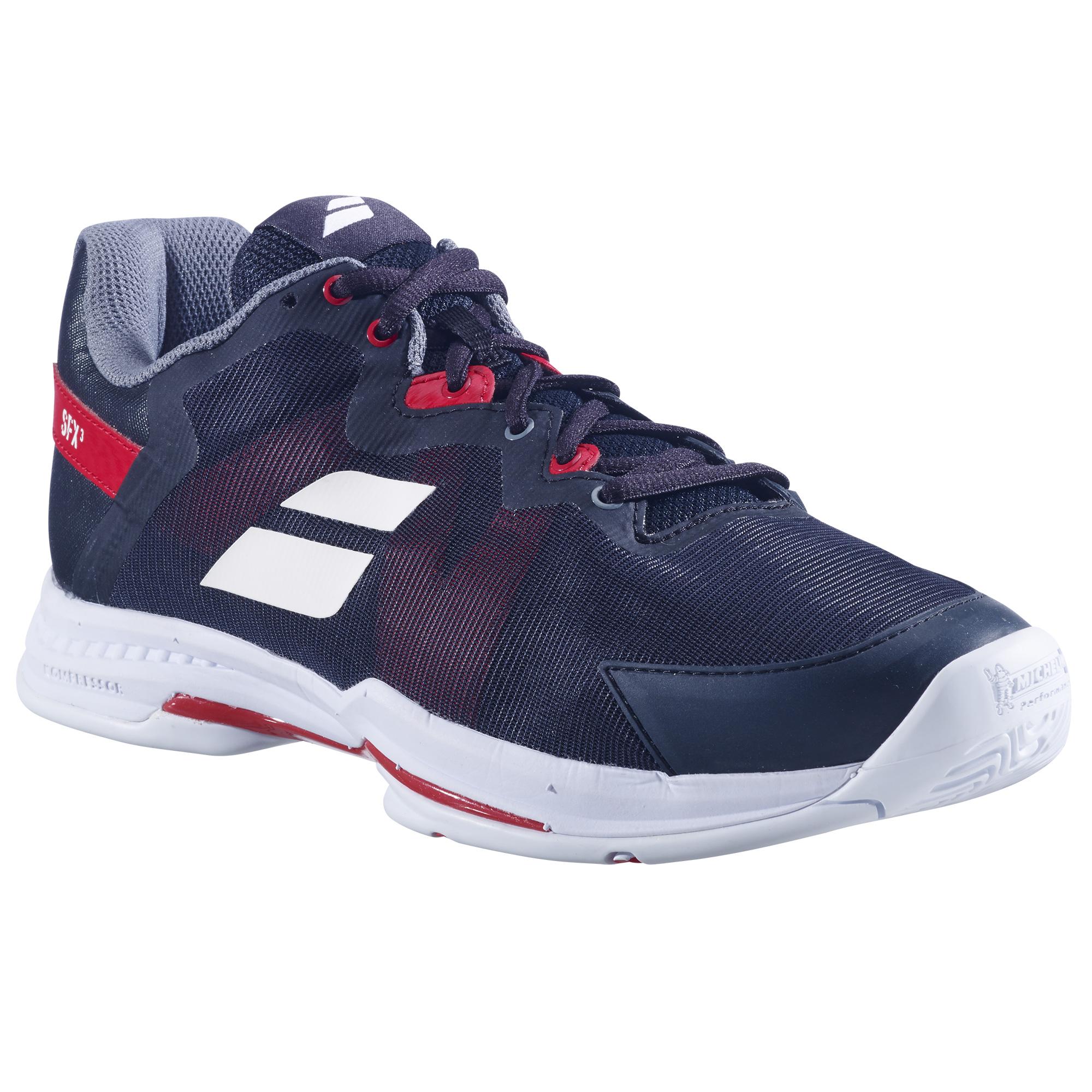 Babolat SFX3 All-Court Men Tennis Shoe - Black/Poppy Red