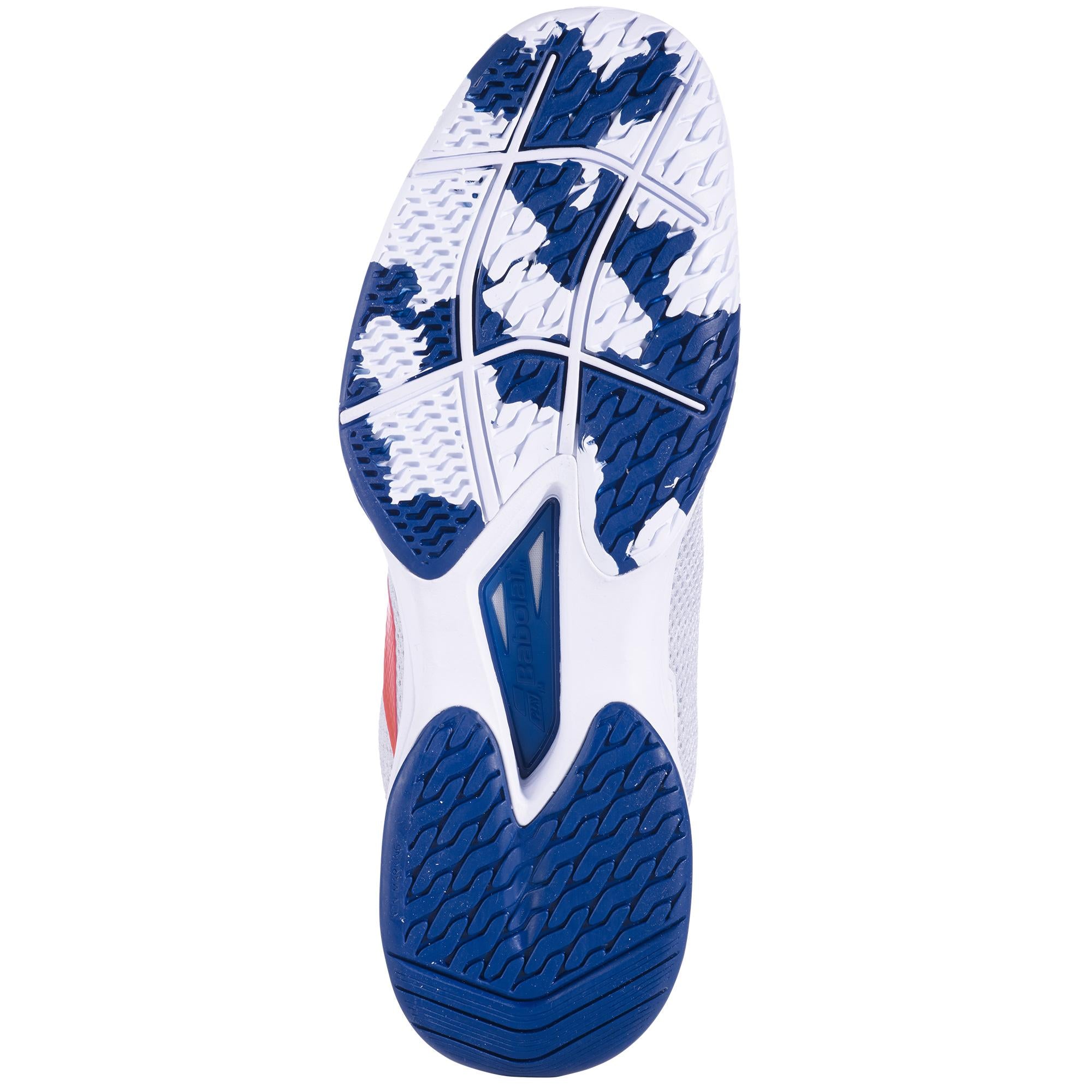 Babolat Mens Jet Tere All-Court Men Tennis Shoes - White/Estate Blue