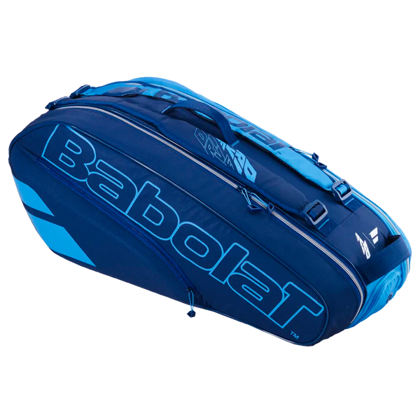 babolat pure drive 6 racket tennis bag blue