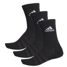 Adidas 3S Cushion Crew 3 Pair Socks - Black