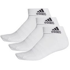 Adidas Cushion Ankle Socks 3 Pair Socks - White