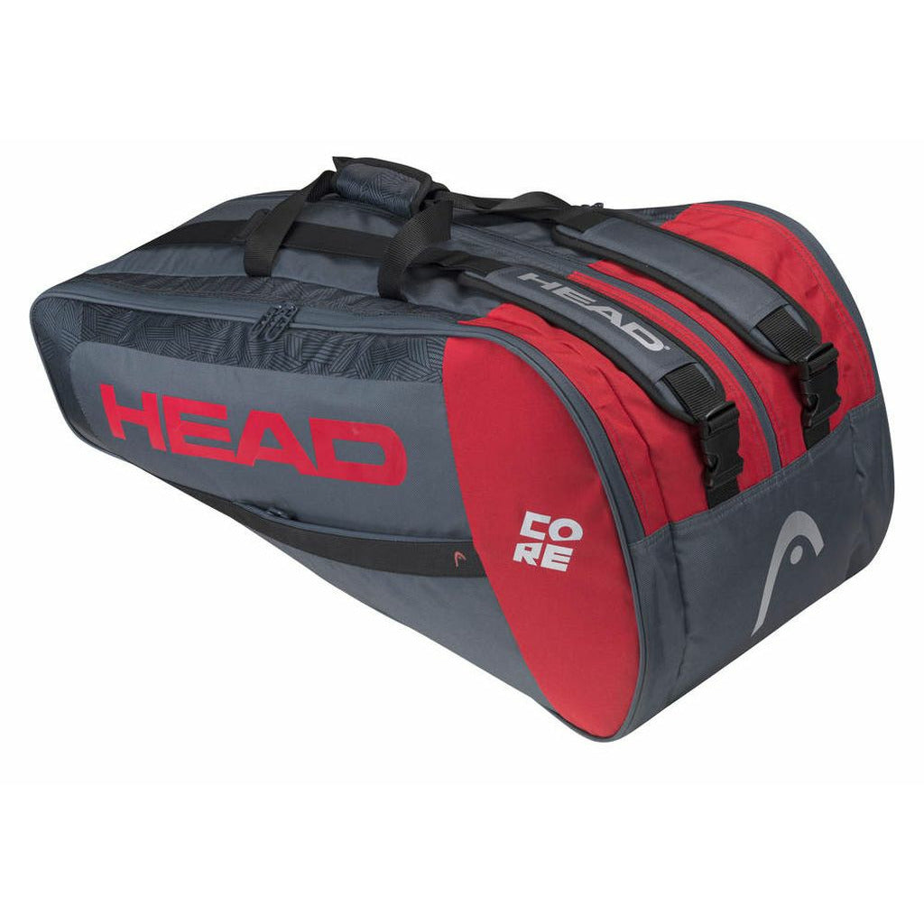HEAD CORE 9R Supercombi Racket Bag - Anthracite/Red