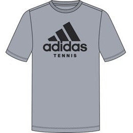 Adidas Tennis Category Tee Men Ink Shirt - Silver