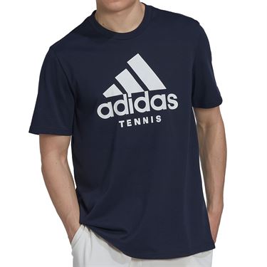 Adidas Tennis Category Tee Men Ink Shirt - Black